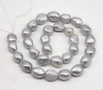 10-11mm gray nugget pearls, freshwater cultured grey pearl beads onsale