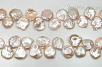 12-15mm quality pink Keshi cornflake pearl discounted sale
