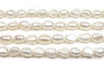 8-9mm white freshwater baroque nugget pearl strand wholesale online