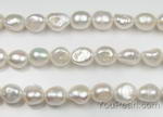 10-11mm nugget pearls, white fresh water pearl beads wholesale online