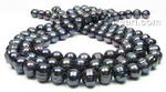 10-11mm black large hole pearl, baroque freshwater pearl strand onsale