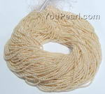2.5-3mm white potato seed beaded pearl strands wholesale