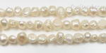 6-8mm white baroque rosebud pearl strand wholesale supply