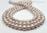 10-11mm lavender big hole pearl, baroque fresh water pearl for sale online
