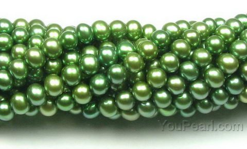Natural Gemstone 5-6mm Freshwater Pearl Round Beads For Jewelry Making 15"Strand 