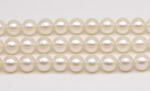 6.5-7.5mm white freshwater cultured round pearl on sale, AAA