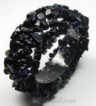 Stretchy multi-strand dark blue sand gemstone bracelet bulk sale