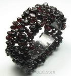 Elastic multi-strand garnet gem stone bracelet buy bulk