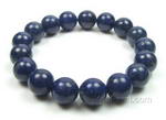 Lapis lazuli gem beaded stretchy bracelet bulk sale, 12mm round