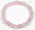 Natural rose quartz stretchy gem bracelet buy bulk, 8mm round