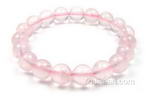 Rose quartz stretchy gem bracelet discounted sale, 10mm round