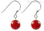 Carnelian gemstone earrings factory direct online, 8mm round