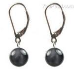 Rainbow obsidian gemstone leverback earrings online buy, 8mm round