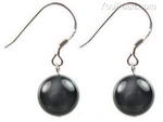 Rainbow obsidian gemstone earrings for sale, 10mm round