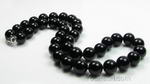 Black onyx natural gem necklace discounted sale, 10mm round