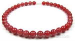 Carnelian natural gem necklace whole sale online, 10mm round