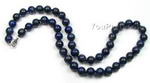 Lapis lazuli gemstone necklace craft supplies, 8mm round