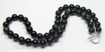Natural rainbow obsidian gemstone necklace wholesale online, 8mm round