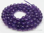 Amethyst quartz, 6mm round faceted, natural gemstone beads wholesale