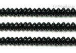 Black onyx, 4x6mm roundel, natural gem beads bulk sale