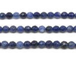 Sodalite, 6mm round faceted blue stone, natural gemstone beads on sale