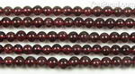 Garnet, 4mm round, natural gemstone beads on sale