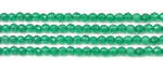 Green agate, 3mm faceted round, natural gemstone beaded strand on sale