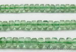 Green fluorite, 4x6 wheel, natural gemstone beads buy direct online