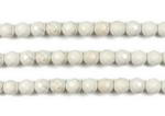 Howlite, 6mm round faceted, natural gemstone beads on sale