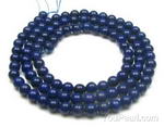 Lapis lazuli, 4mm round, natural gemstone beads craft supplies sale