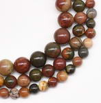 Picasso jasper, 8mm round, natural gem beads beads on sale