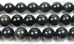 Rainbow obsidian, 12mm round, natural gem stone beads for sale