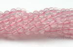 Rose quartz, 4mm round, natural pink gemstone jewelry making suppliers