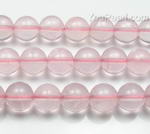 Rose quartz, 12mm round, natural pink gem stone beads wholesale