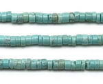 Turquoise, 2.5x4mm heishi, natural gem stone strand online sale