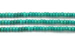 Turquoise, 3x4mm roundel faceted, natural gemstone beads wholesale