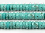 Turquoise, 4x8mm roundel faceted, natural gem stone on sale direct