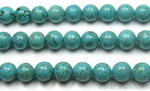 Turquoise, 8mm round, natural gem beads jewelry making suppliers