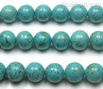 Turquoise, 12mm round, natural gemstone beads bulk sale