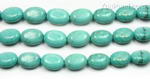Turquoise, 12x16mm egg-shaped, natural gem stone strand factory direct sale
