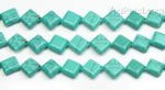 Turquoise, 10x10mm dia-square, natural gem beads for sale online