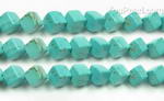 Turquoise, 6mm cube, natural gemstone beads bulk sale