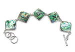 Paua abalone square shell bracelet wholesale online