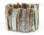 Sea shell bracelet bar shape natural color wholesale