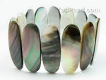 Tahitian oval sea shell bracelet wholesale