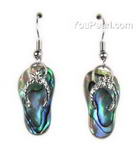 Abalone/Paua shell flip flop earrings whole sale