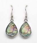 Abalone teardrop shell earrings on sale, 15x20mm
