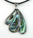 Paua abalone fan shaped shell pendant on sale