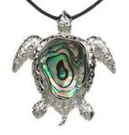 Sea turtle abalone large shell pendant for sale