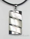 Mother of pearl white shell rectangle pendant for sale